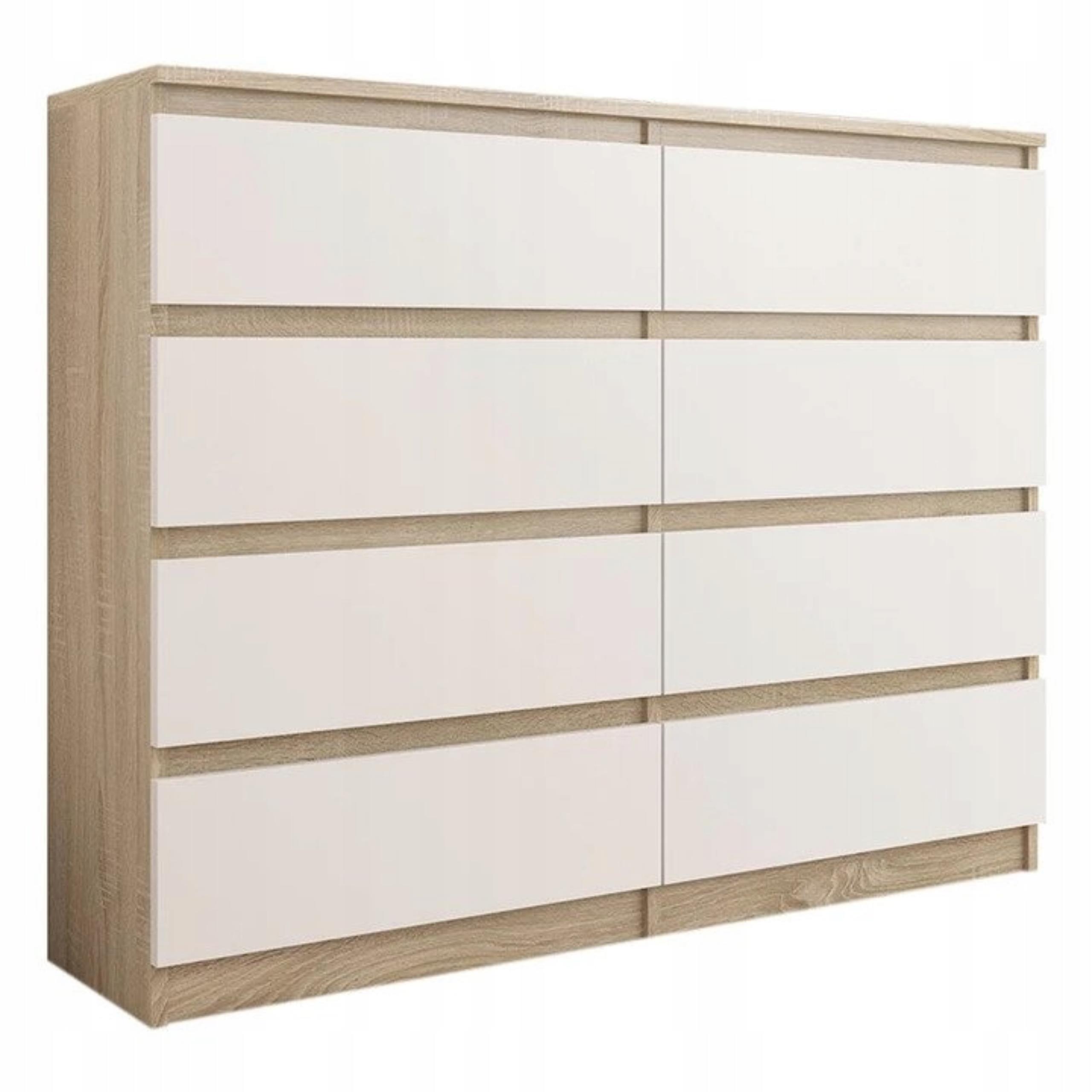 

Komoda szafka 8 szuflad RR-120-S8 MIX Sonoma Biały