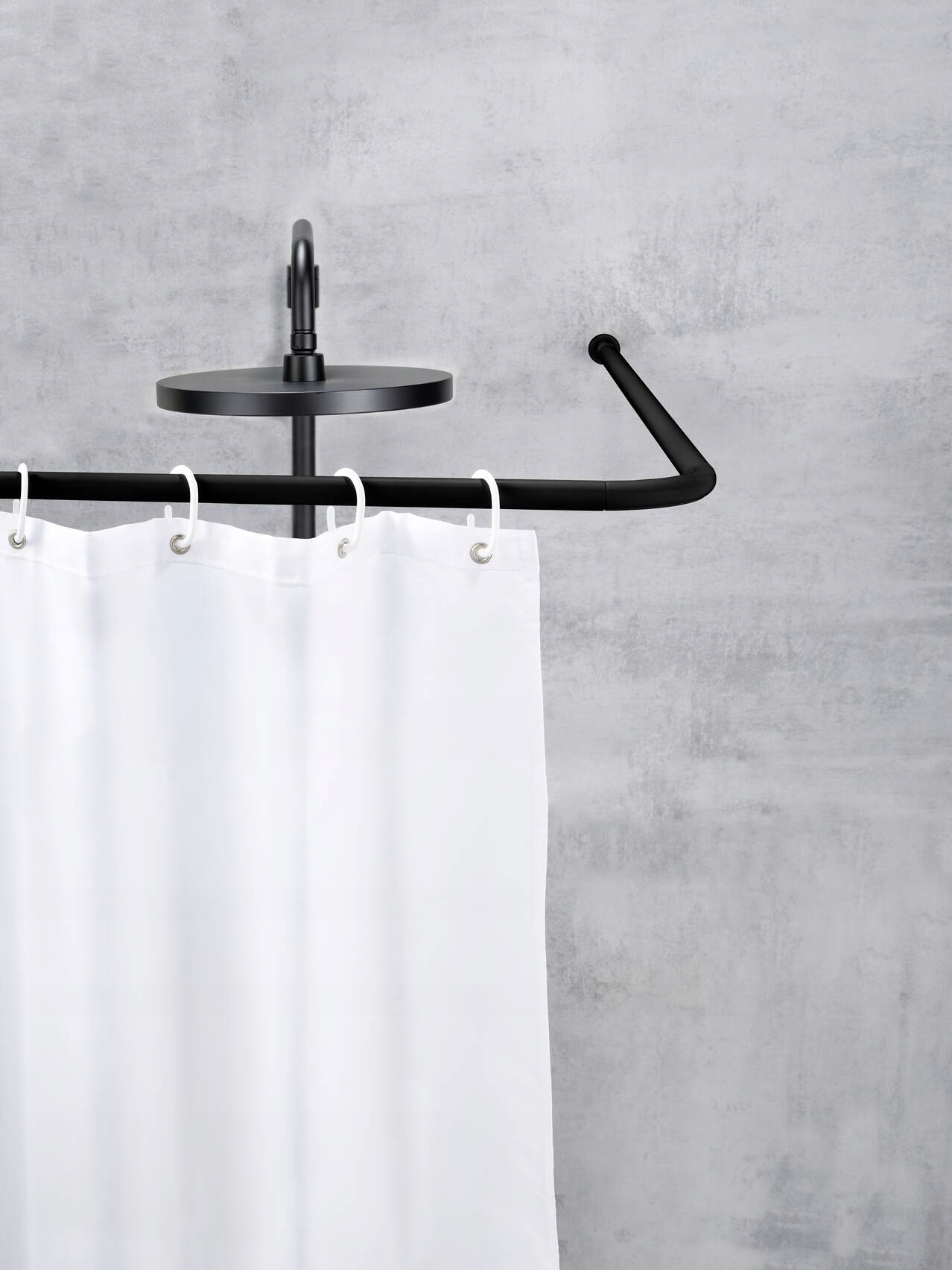 DRĄŻEK PRYSZNICOWY CZARNY NAROŻNY ALUMINIOWY WENKO Materiał wykonania aluminium