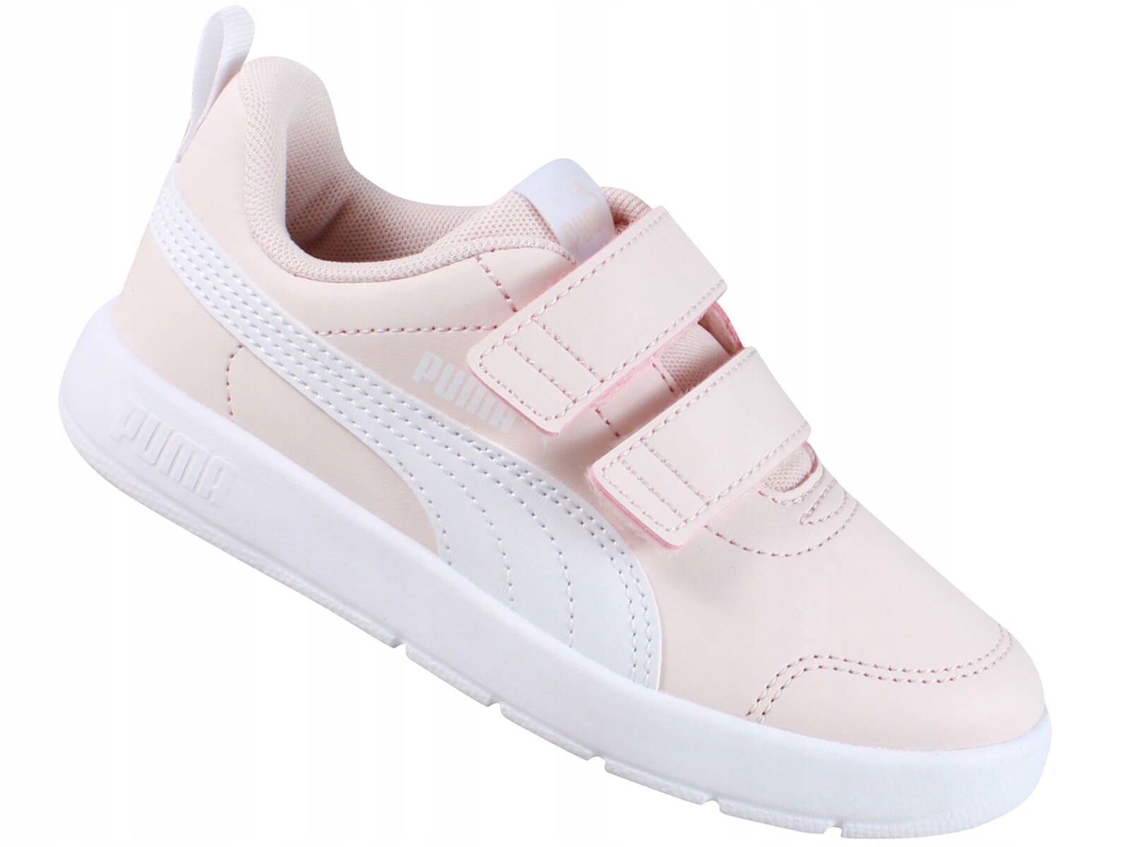Puma Courtflex 397642 07 Buty Dziecięce Trampki Tenisówki Róźowe Na Rzepy