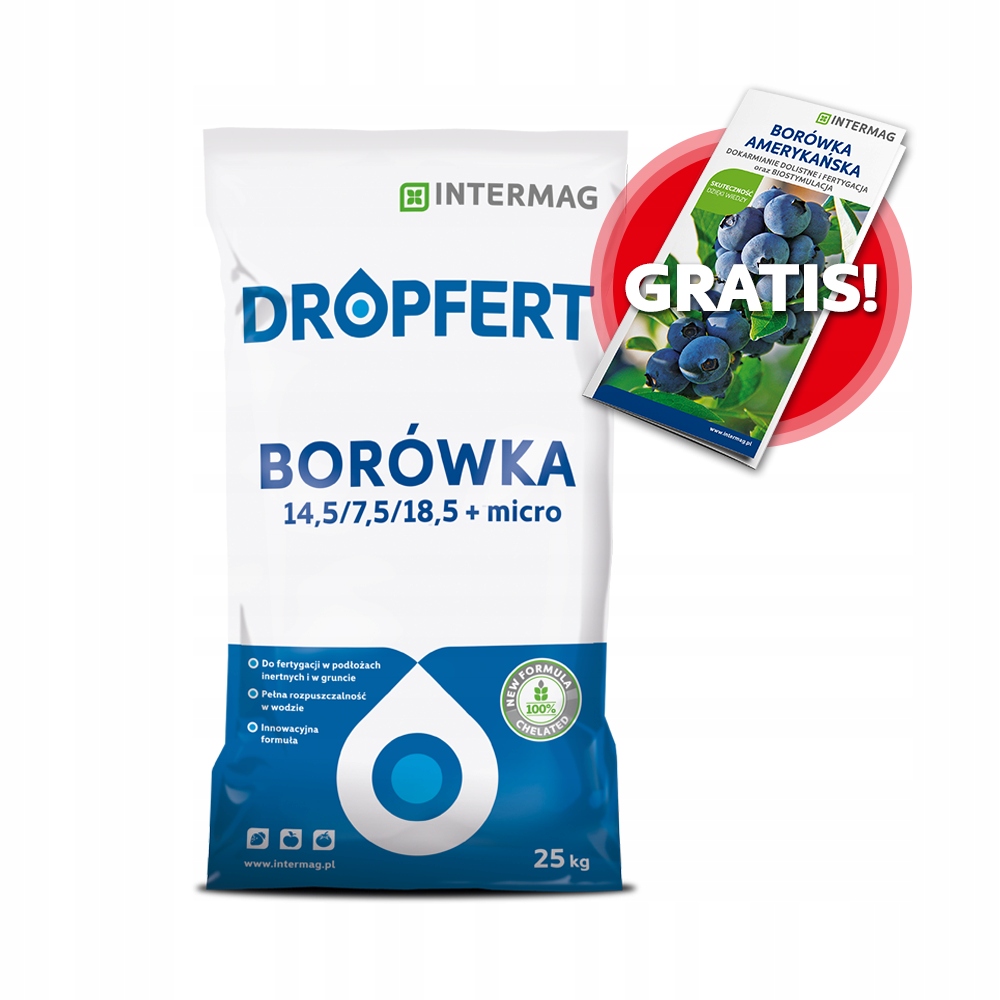 

Dropfert Borówka nawóz do fertygacji 25kg