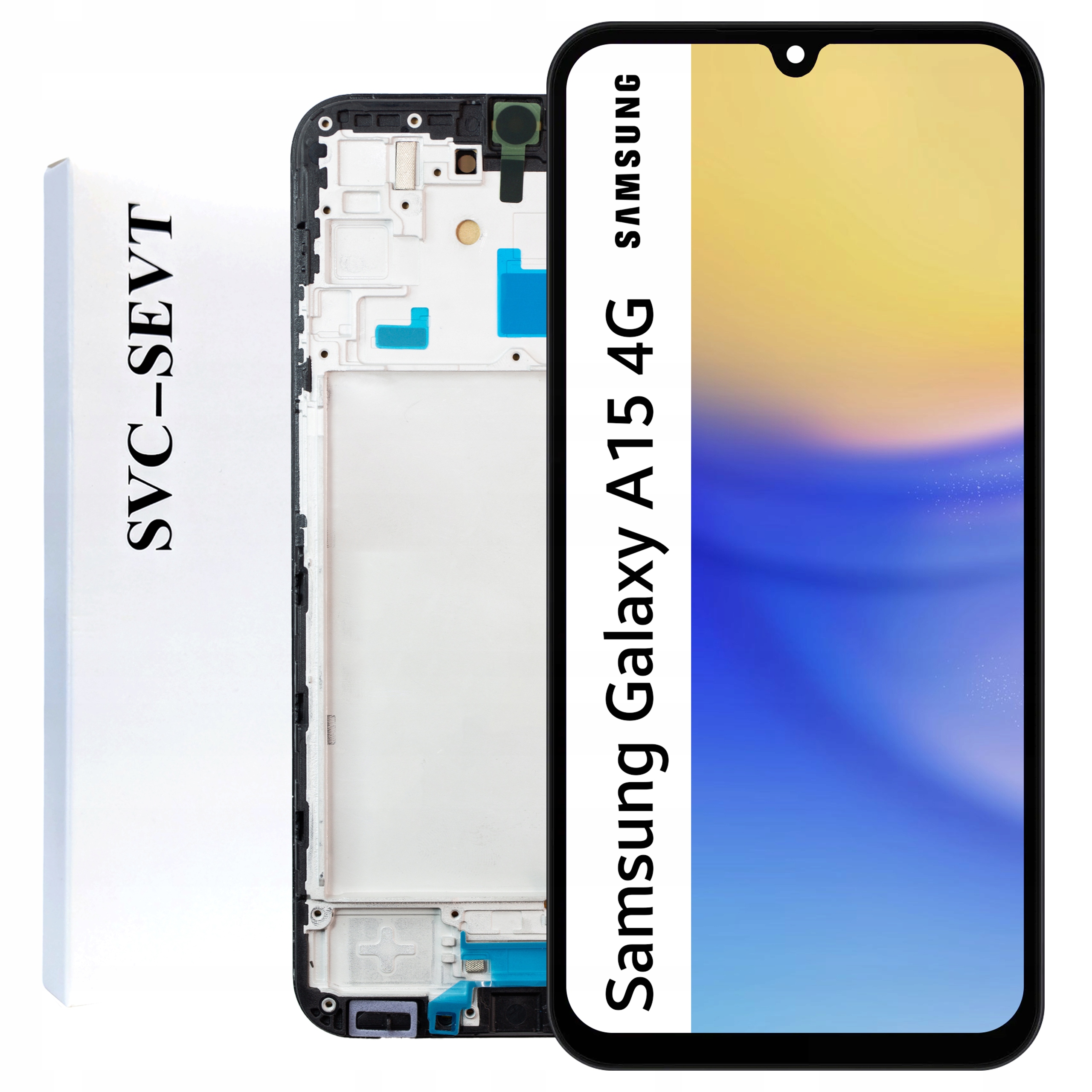 SM-A155P SM-A155R LCD pro Samsung A15 4G Rámeček Matrix Originál Zila