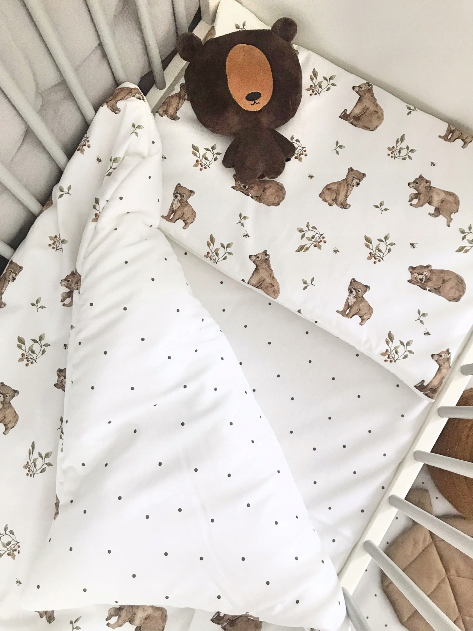 Pościel do łóżeczka niedzwiadki premium 120x90cm Kod producenta 34