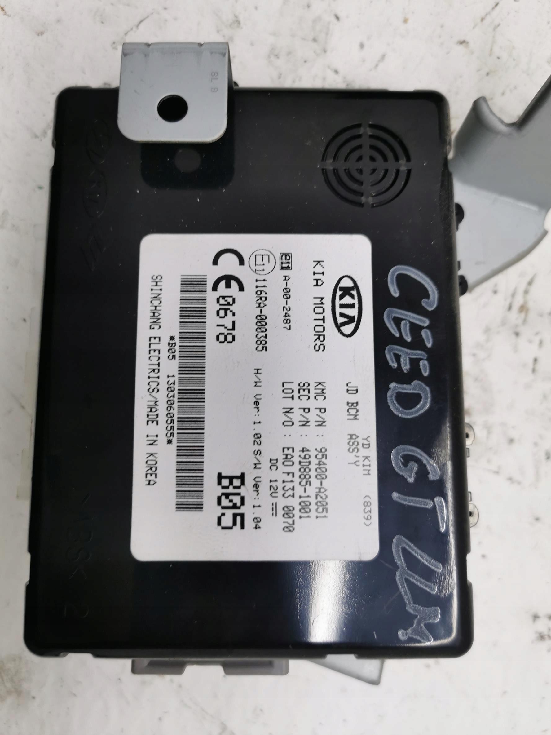 module control unit BCM KOMFORTU KIA PROCEED II 95400-A2051