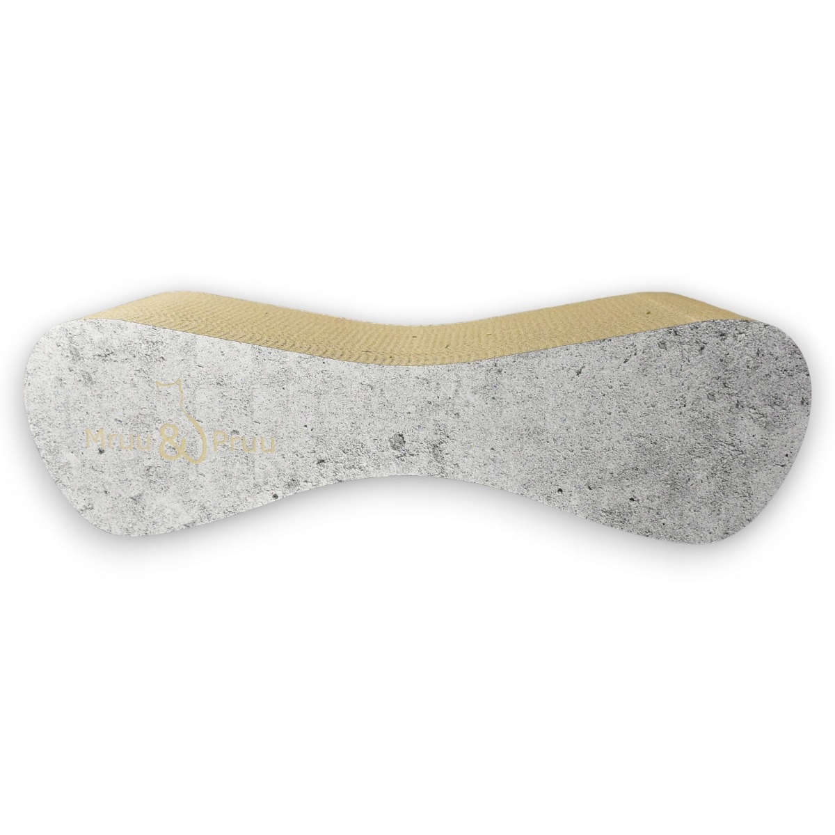 Levně Drapak Pro Kočky Kartonový Velký Mruu&Pruu 70x23x24 cm Šedý Beton imitace