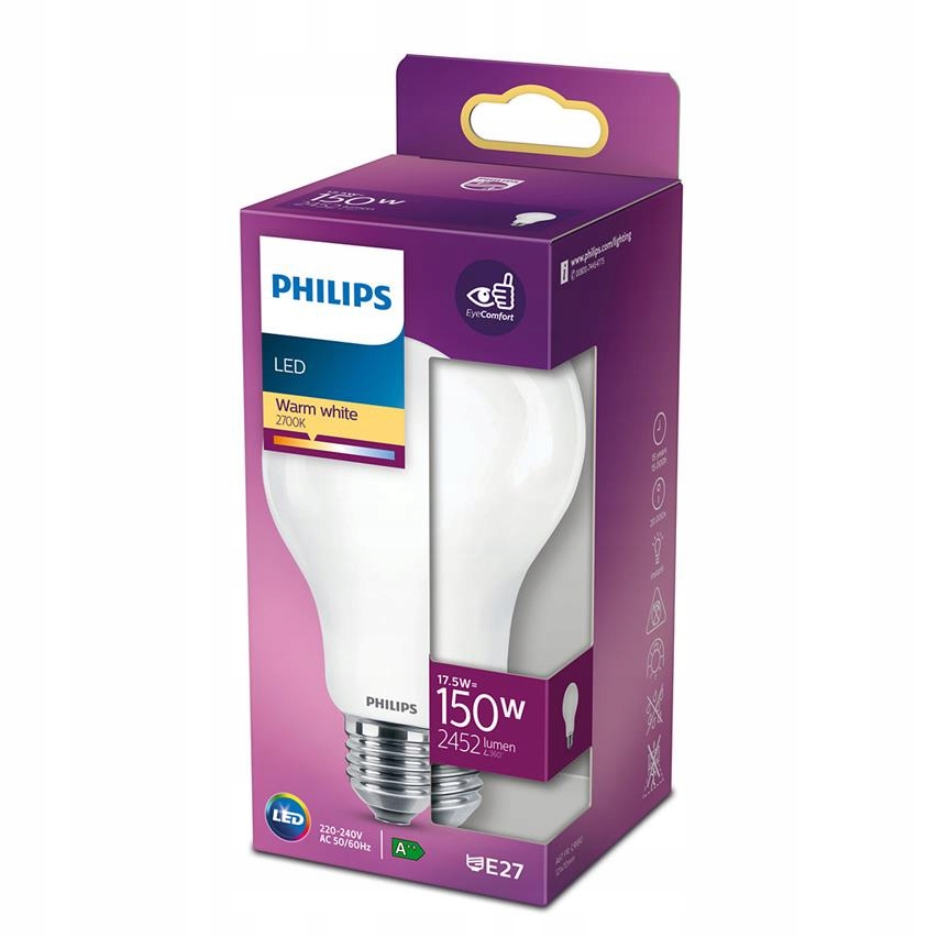 

Philips Żarówka Led A67 E27 17,5W =150W 2700K Ww