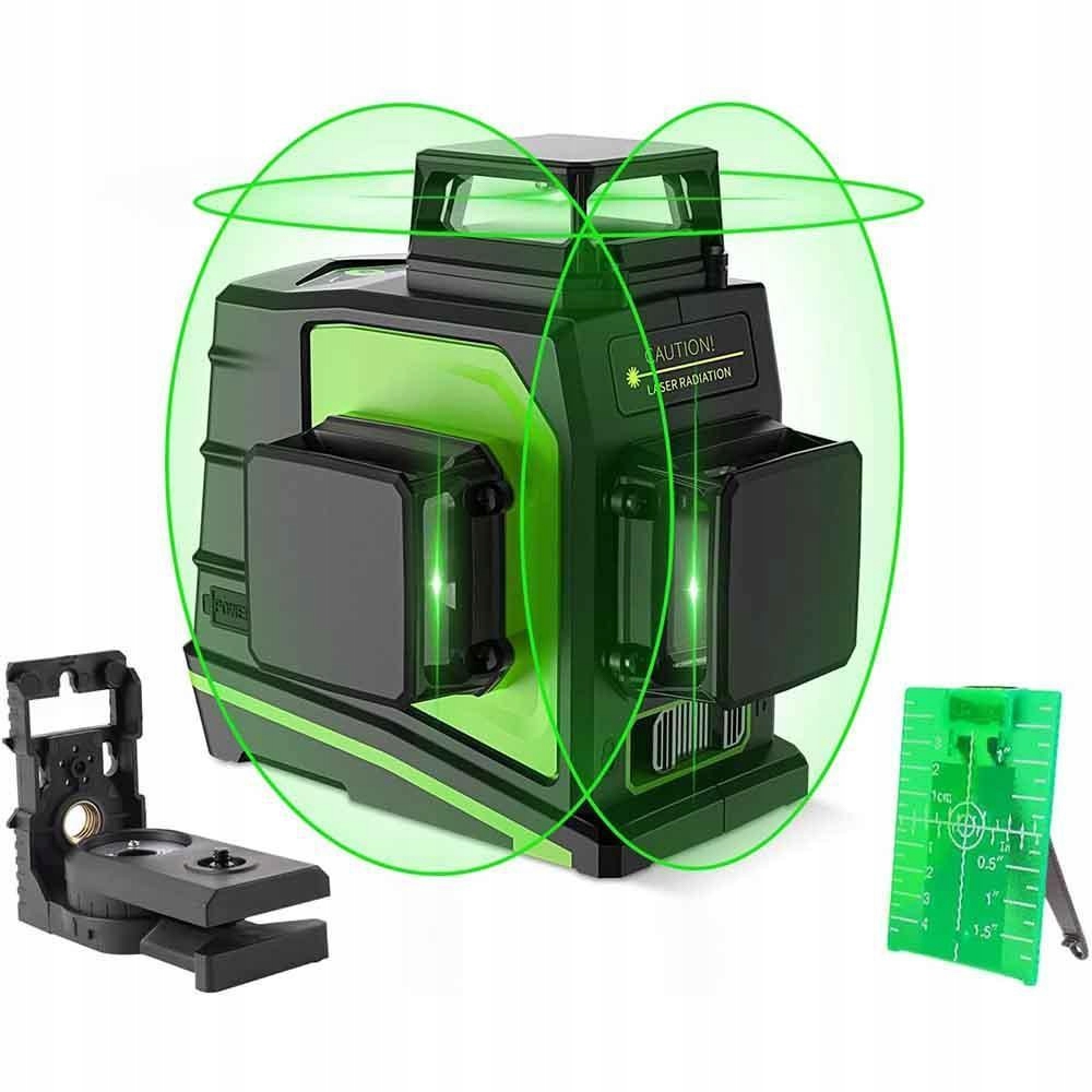 GF360G poziomica laserowa 3D z 12 zielonymi liniami akumulator