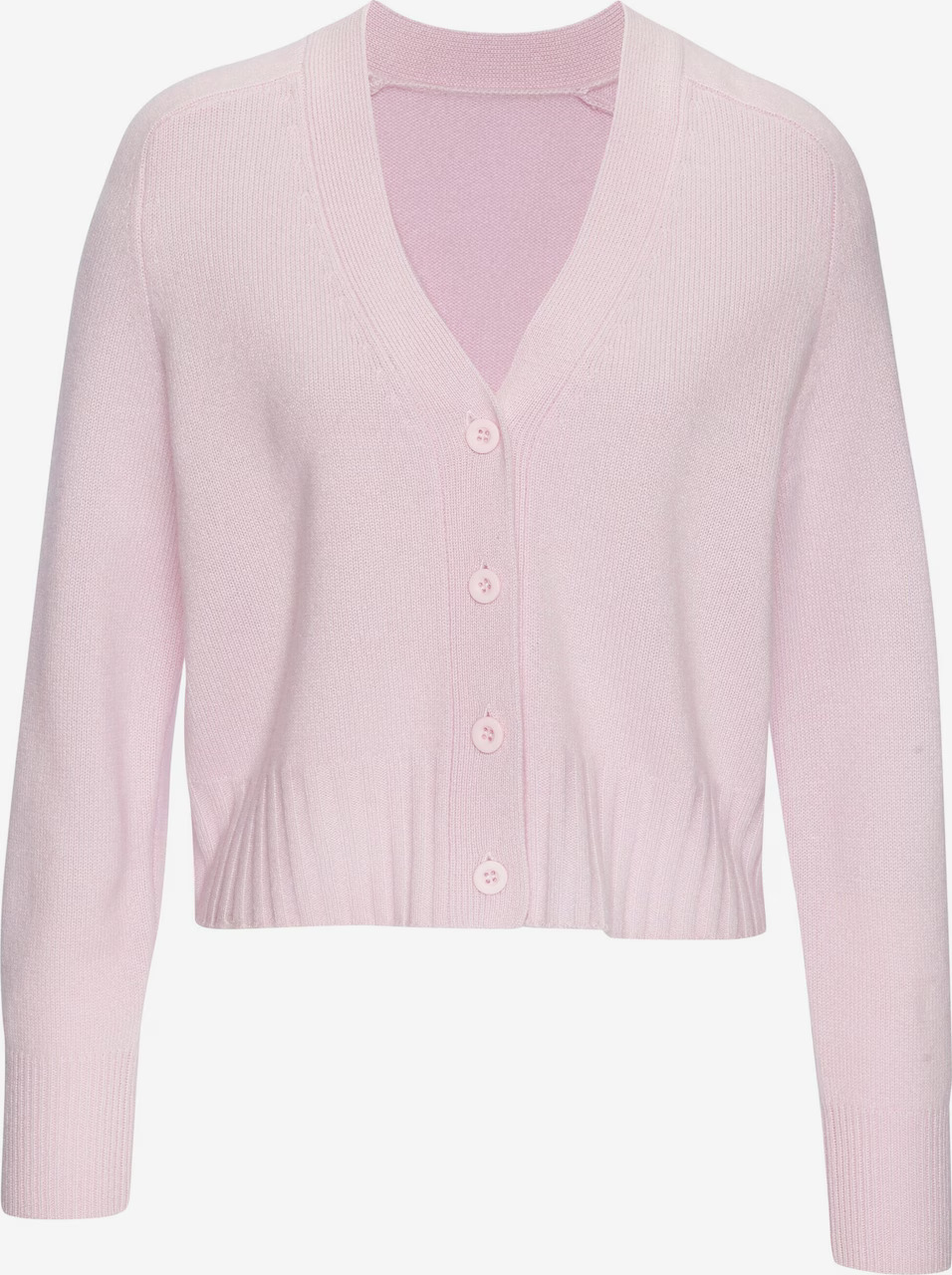 Kardigan Dámský svetr Lascana 100% Kašmír Premium Růžový 40 42 L XL