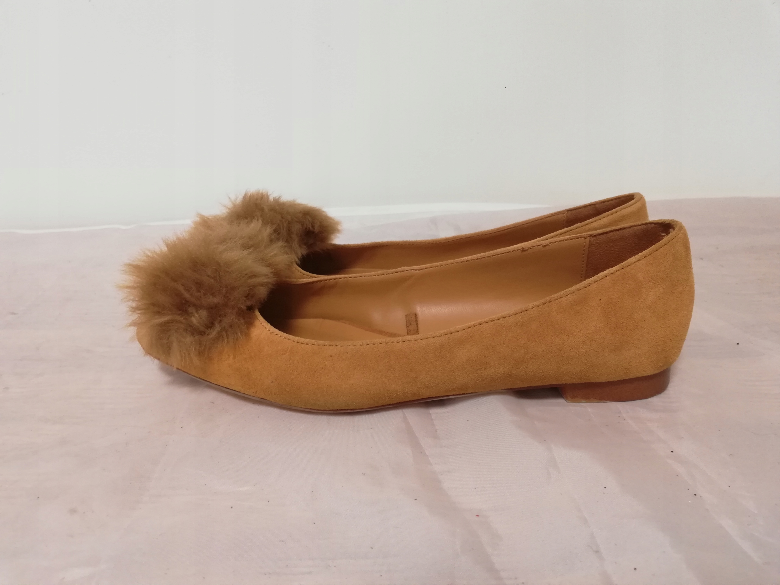 Buty Baleriny Zara Basic r. 35 dł wkł 23 cm Wzór dominujący bez wzoru