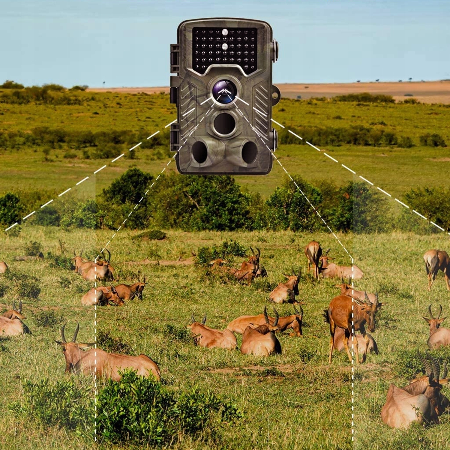 Fotopułapka IR Kamera Leśna POLSKIE MENU FHD 50Mpx + KARTA MICROSD 32GB Prędkość wyzwalania 0.6 s