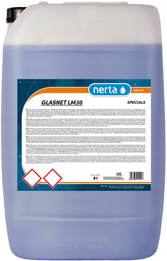 Nerta Glasnet LM30 5L Tekutý čistič skel Zrcadel bez amoniaku Detailing