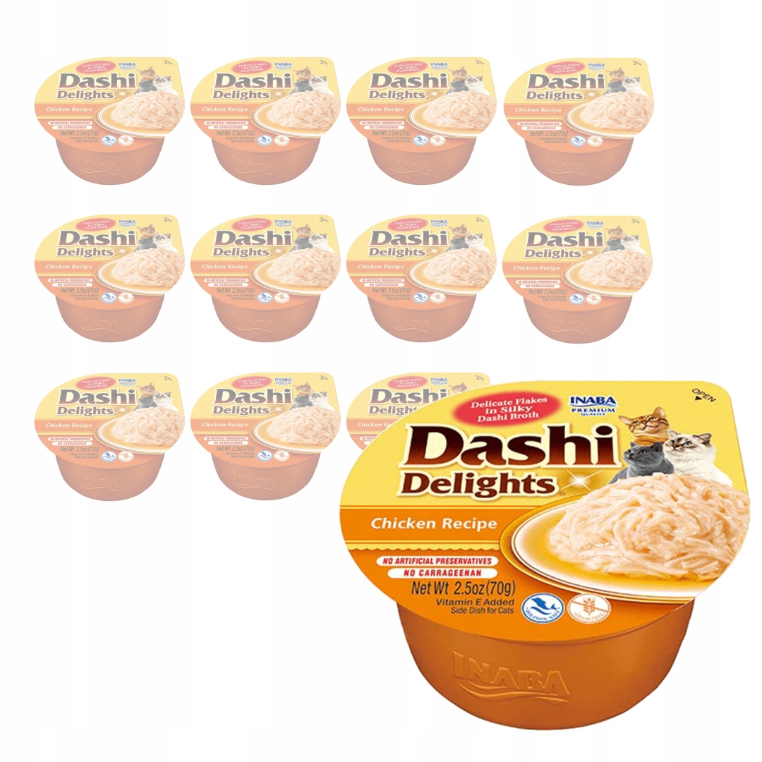 Inaba Cat Dashi Delights 12x70g Karma Dla Kota Bulion Kurczak