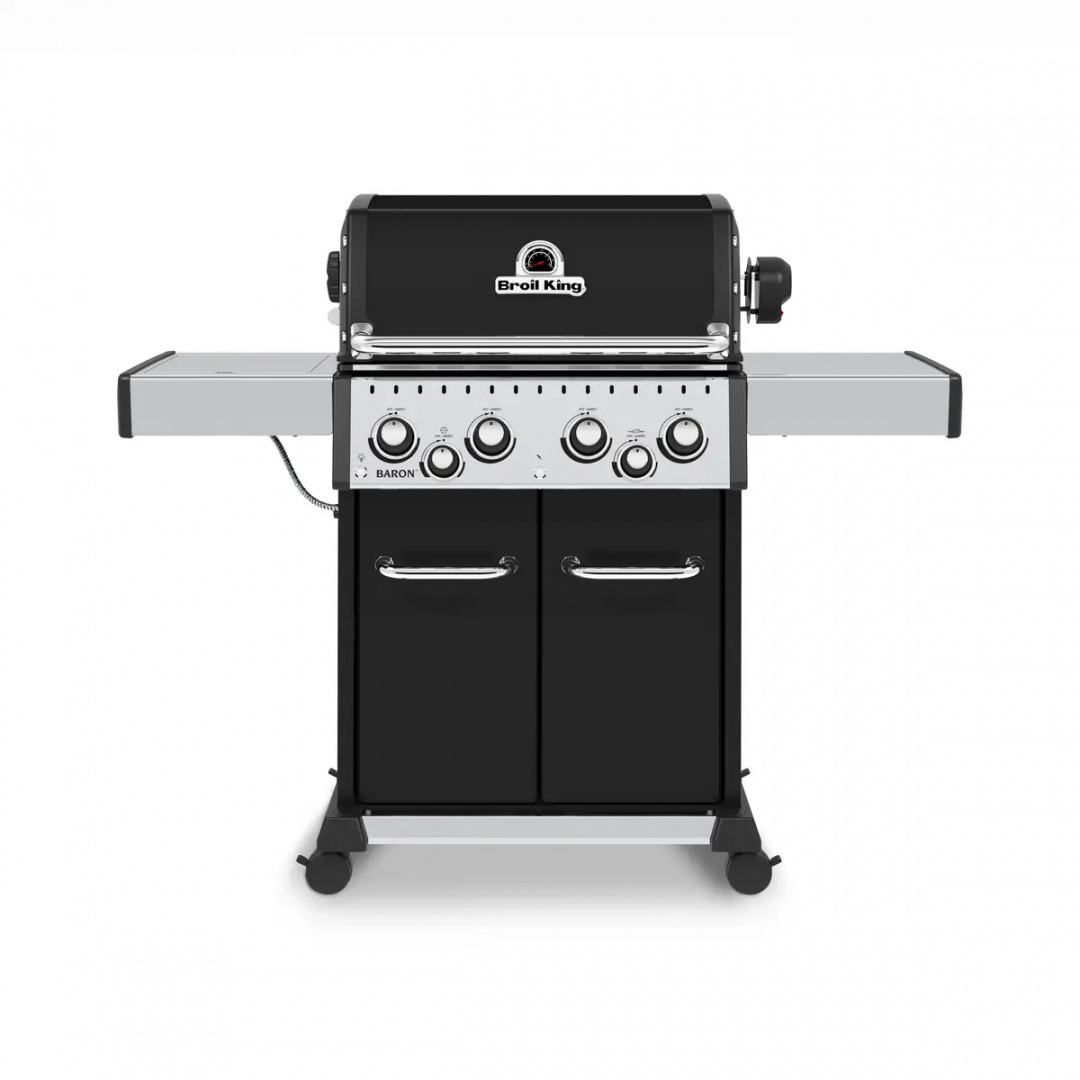 Grill gazowy Broil King Baron 490 IR w czarnym kolorze