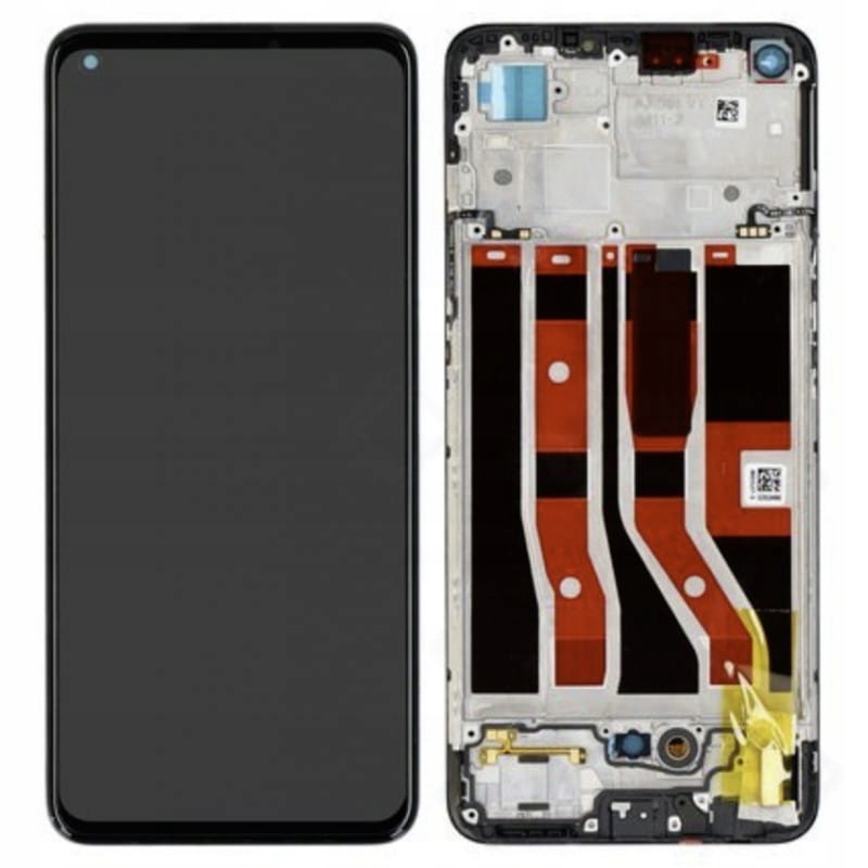 Org LCD displej Oppo A74 Oppo F19 4G Čierny (black) S Rámčkom