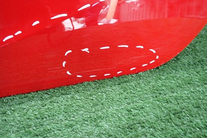 OPEL CORSA F door left rear. rear part