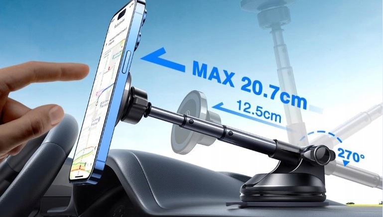 Magnetický držák do auta Vanmass Černý pro iPhone MagSafe Kompaktní