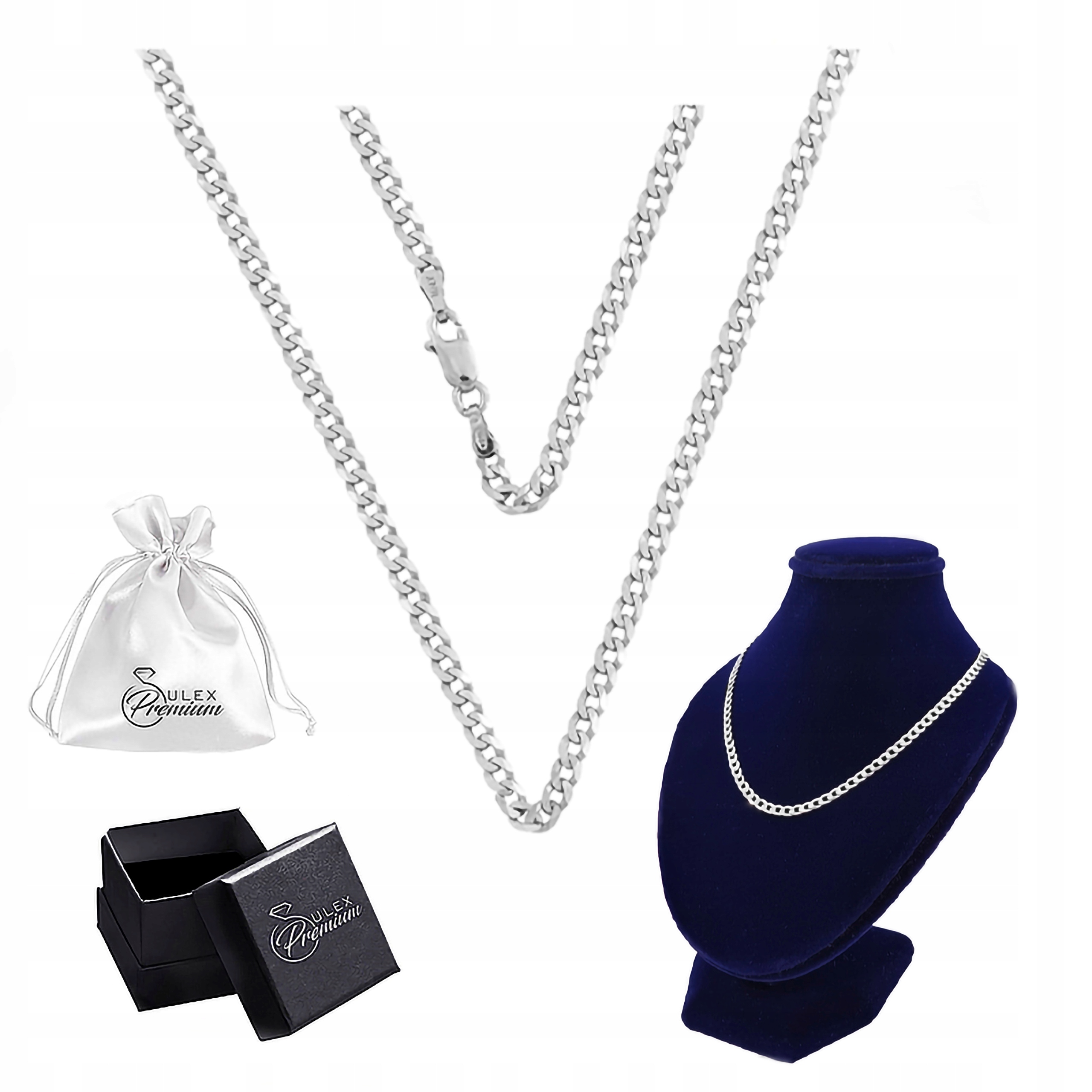 Řetízek stříbro 925 Dámský Pancerka na přívěsky Dárek 65 cm x 3.5 mm