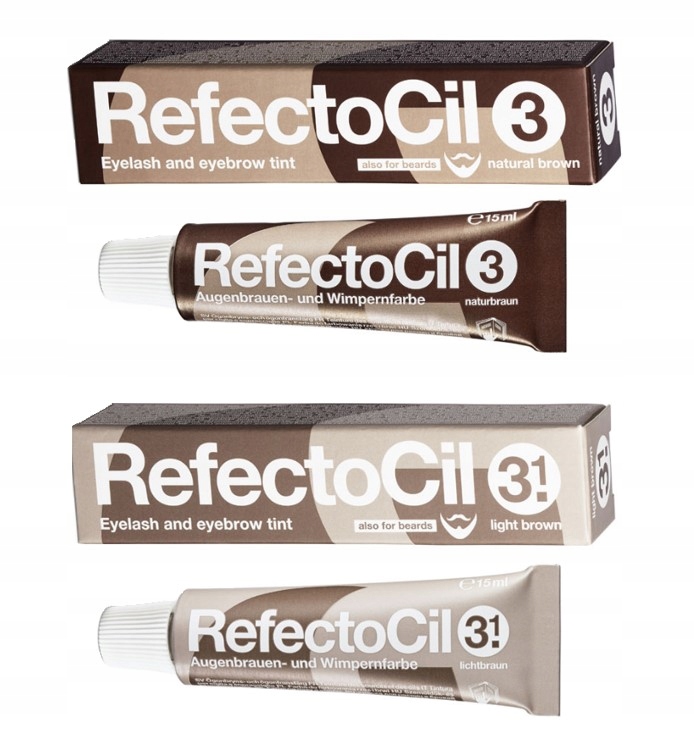 REFLECTOCIL ZESTAW HENNA DO BRWI RZĘS NATURALNY BRĄZ 3 JASNY BRĄZ 3.1 Brown