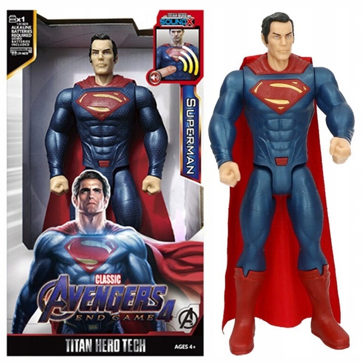 Velká Figurka Superman Pro Chlapce Zvukem 30CM