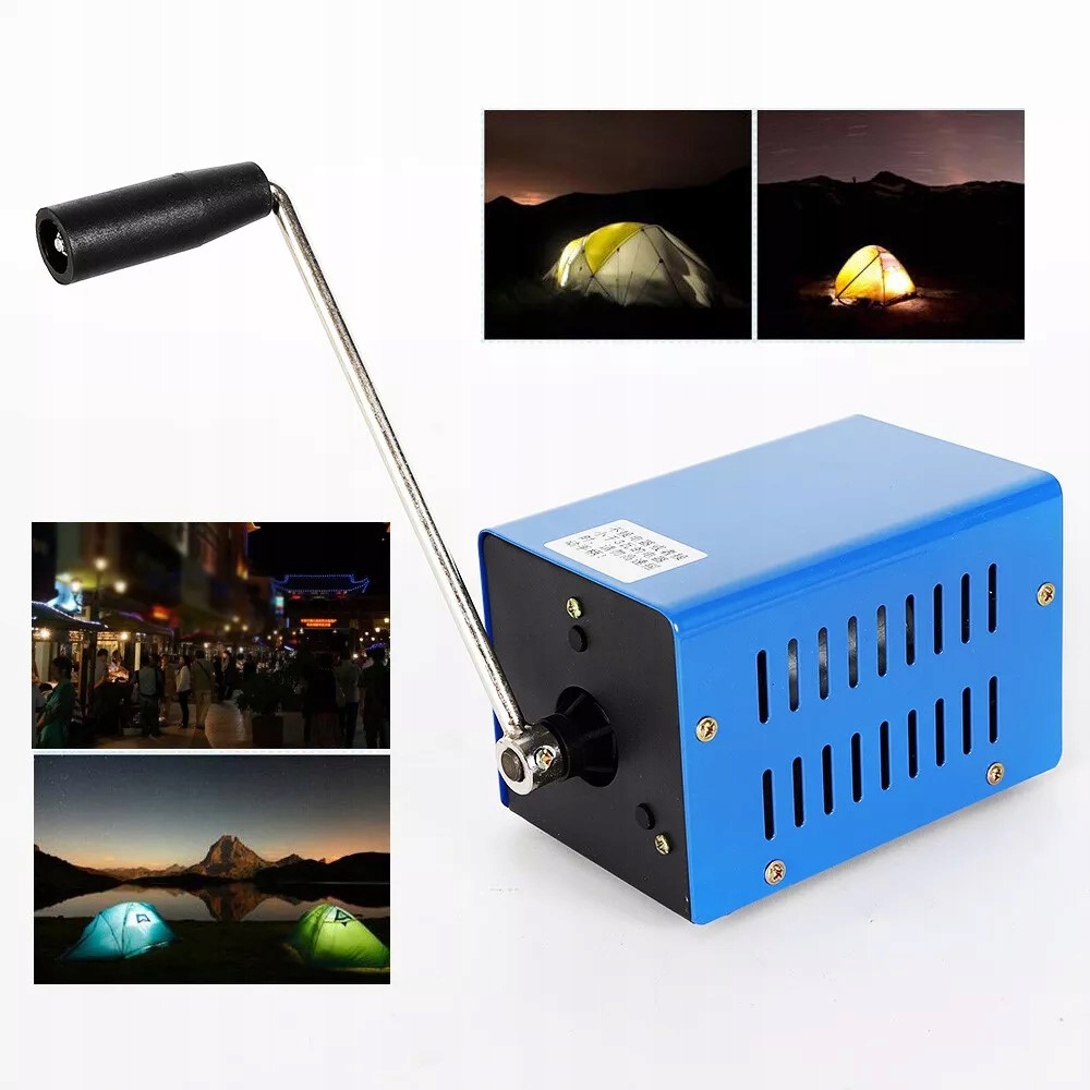 Generator ręczny, port ładowania USB, ładowarka awaryjna na zewnątrz 5V EAN (GTIN) 8447133222