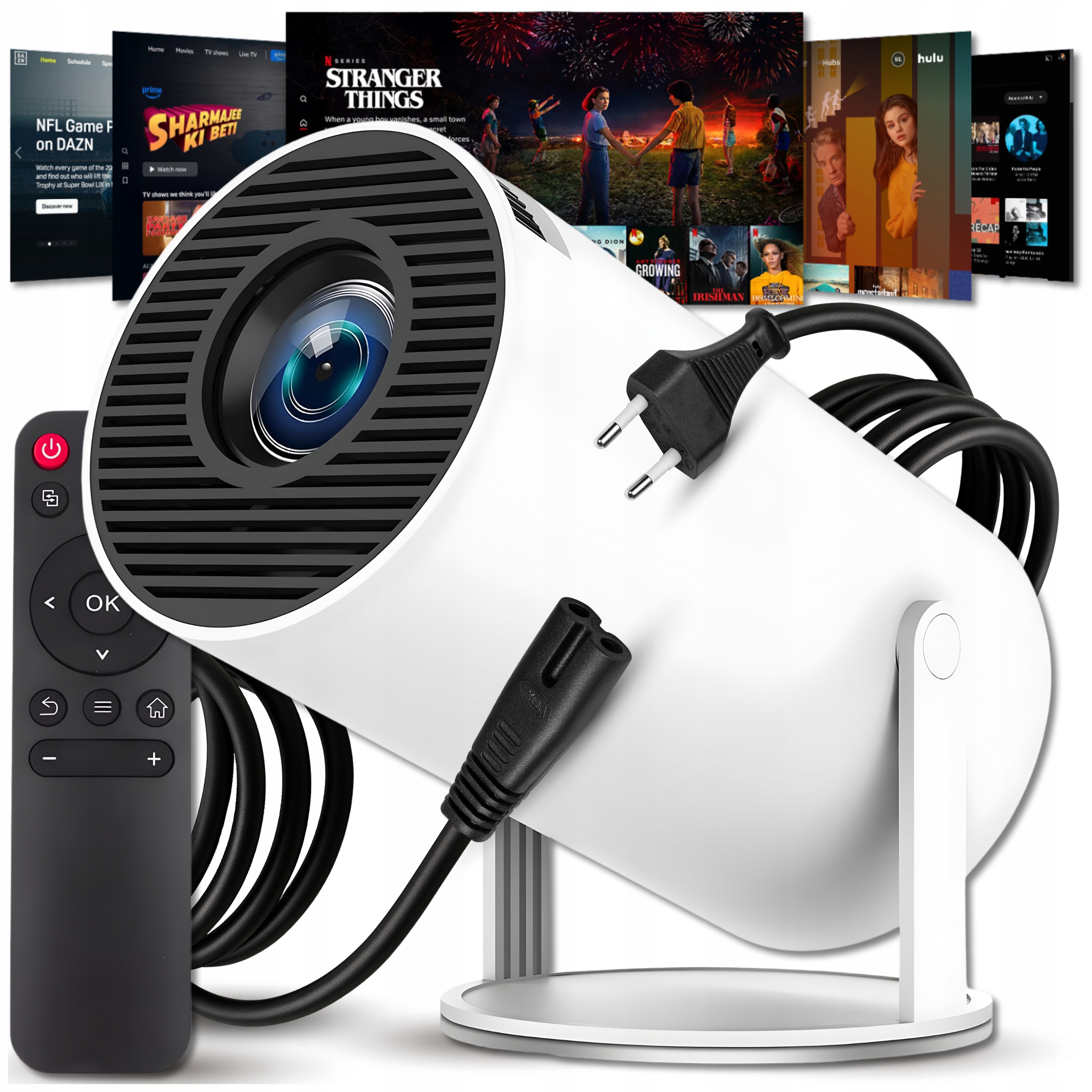 Projektor Rzutnik Mini Przenośny Android Led Wifi Full Hd Smart Tv HY300