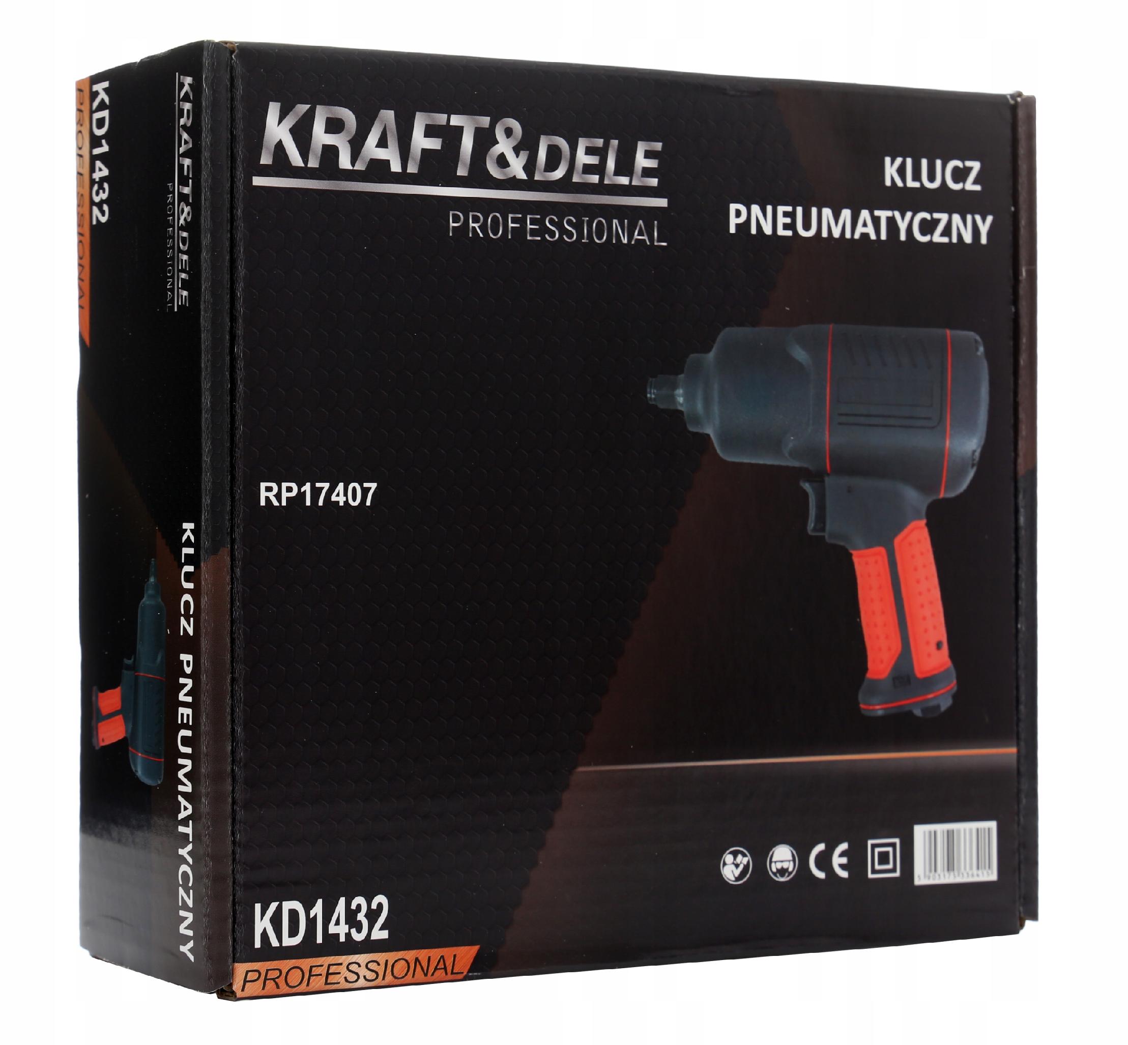 KLUCZ PNEUMATYCZNY 1/2" 1200Nm UDAROWY DO KÓŁ Rozmiar trzpienia 1/2''