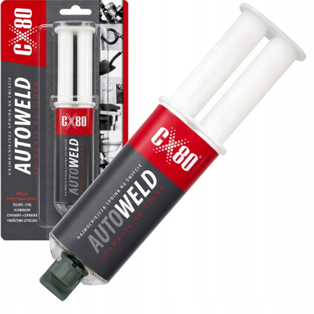 CX80 Auto Weld lepidlo na kov zváranie za studena 30 ml dvojzložkové