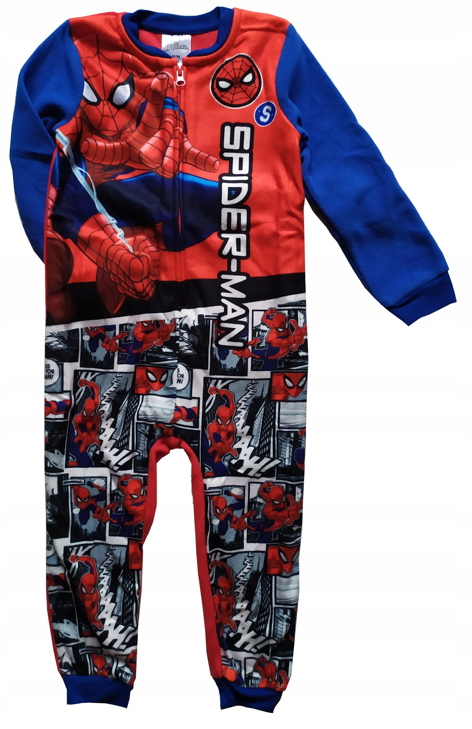 

Spiderman kombinezon pajac piżama polar 104/110