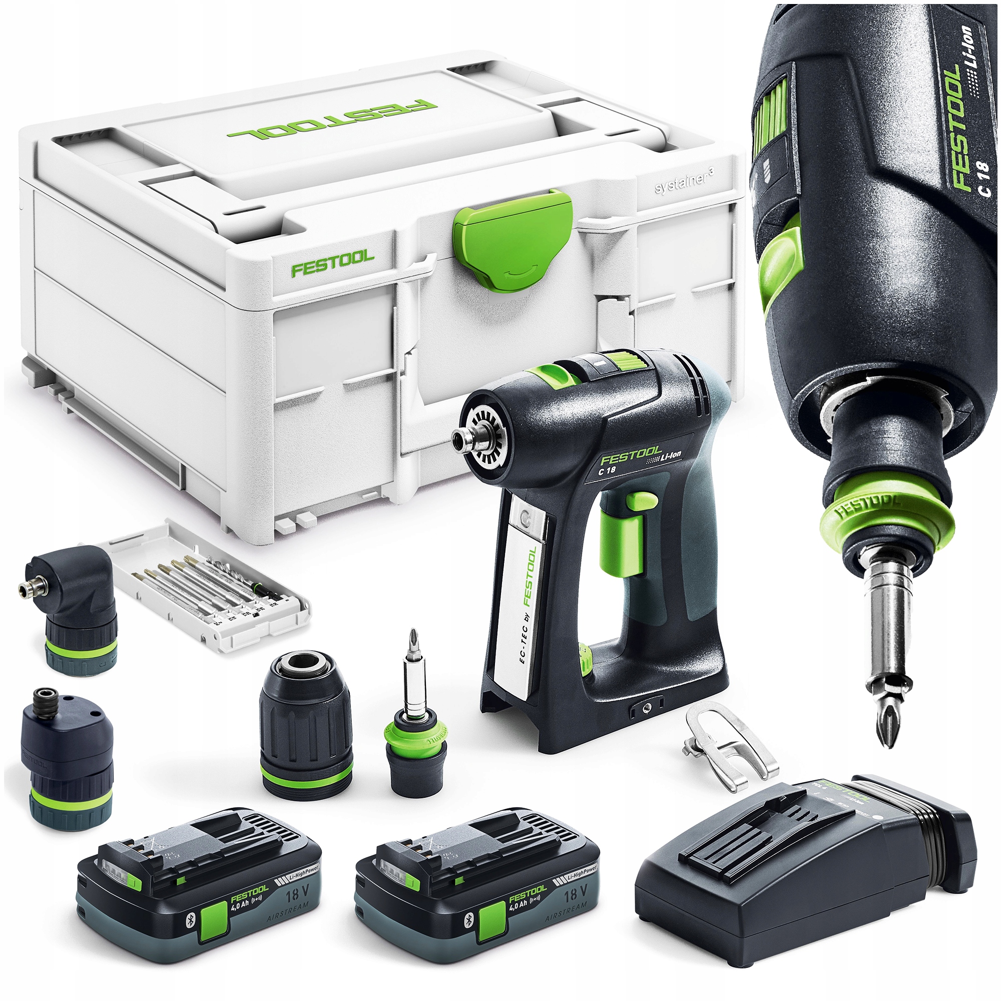 Wiertarko-Wkrętarka Akumulatorowa 18V Festool C 18 Hpc 4,0 I-Set 577617