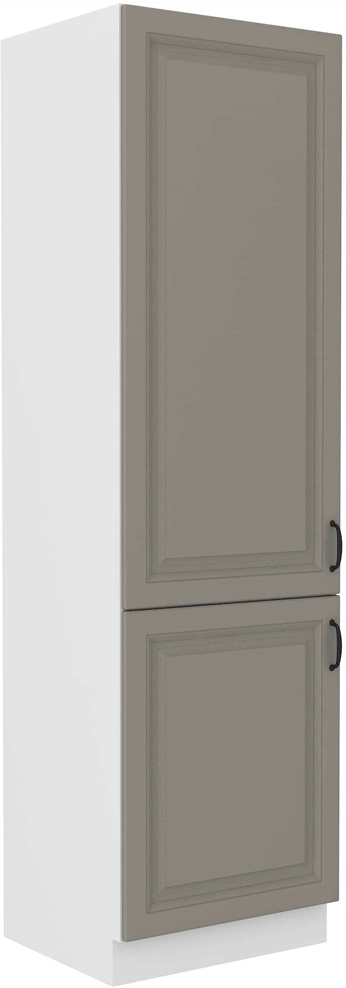Vysoká Kuchyňská Skříňka Stilo 210X60 Šedá Bílá