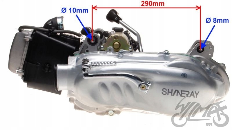 SIL150ATVGY6 - ROMET BASHAN KINGWAY SHINERAY QUAD ATV 200 ДВИГАТЕЛЬ