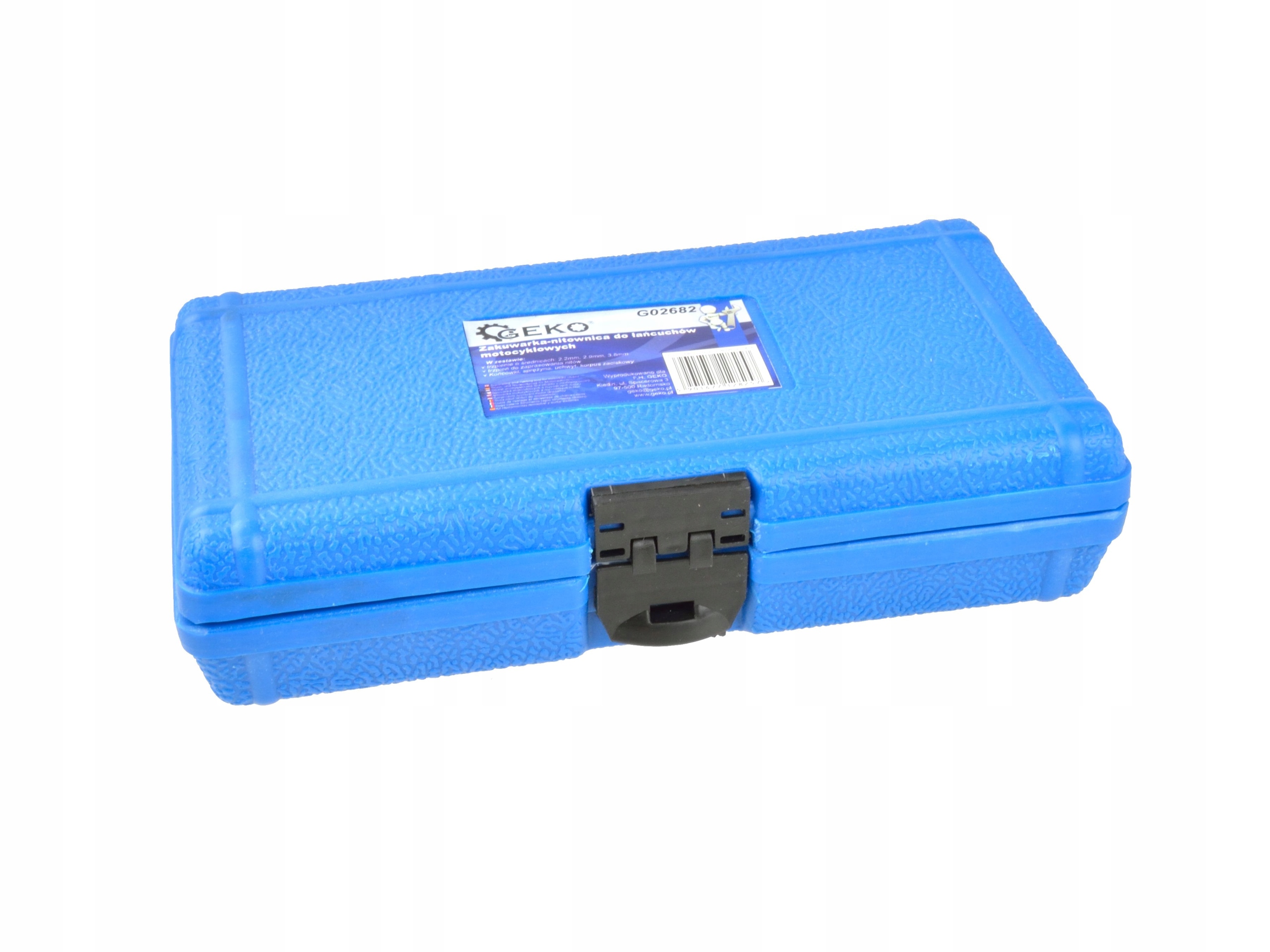 GEKO ZAKUWARKA-NITOWNICA DO ŁAŃCUCHÓW MOTOCYKLOWYCH WALIZKA G02682 Model G02682