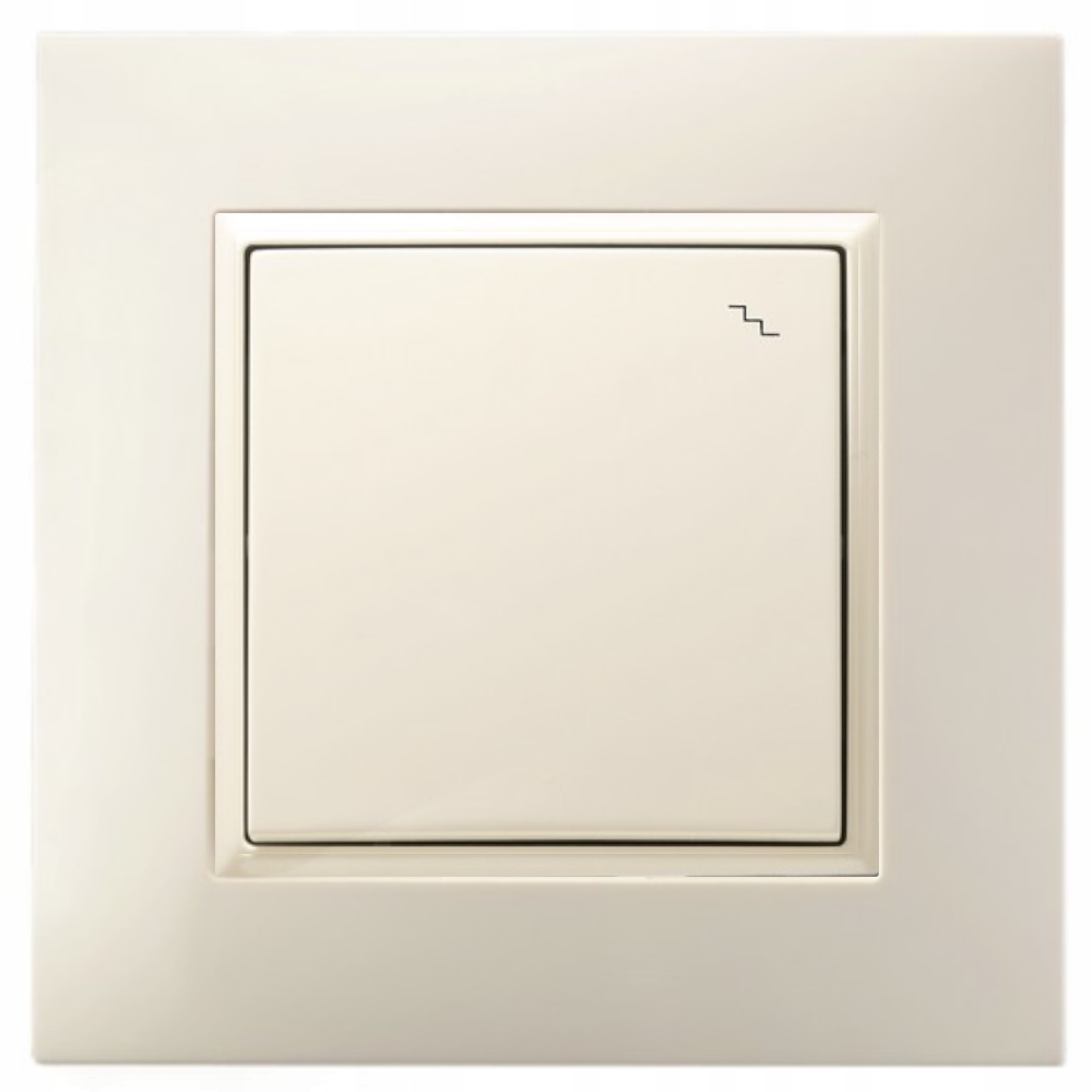 WŁĄCZNIK ŚWIATŁA SCHODOWY W RAMCE ECRU