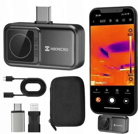 Mini2 V2 kamera termowizyjna przystawka do telefon tabletu 256X192 Hikmicro
