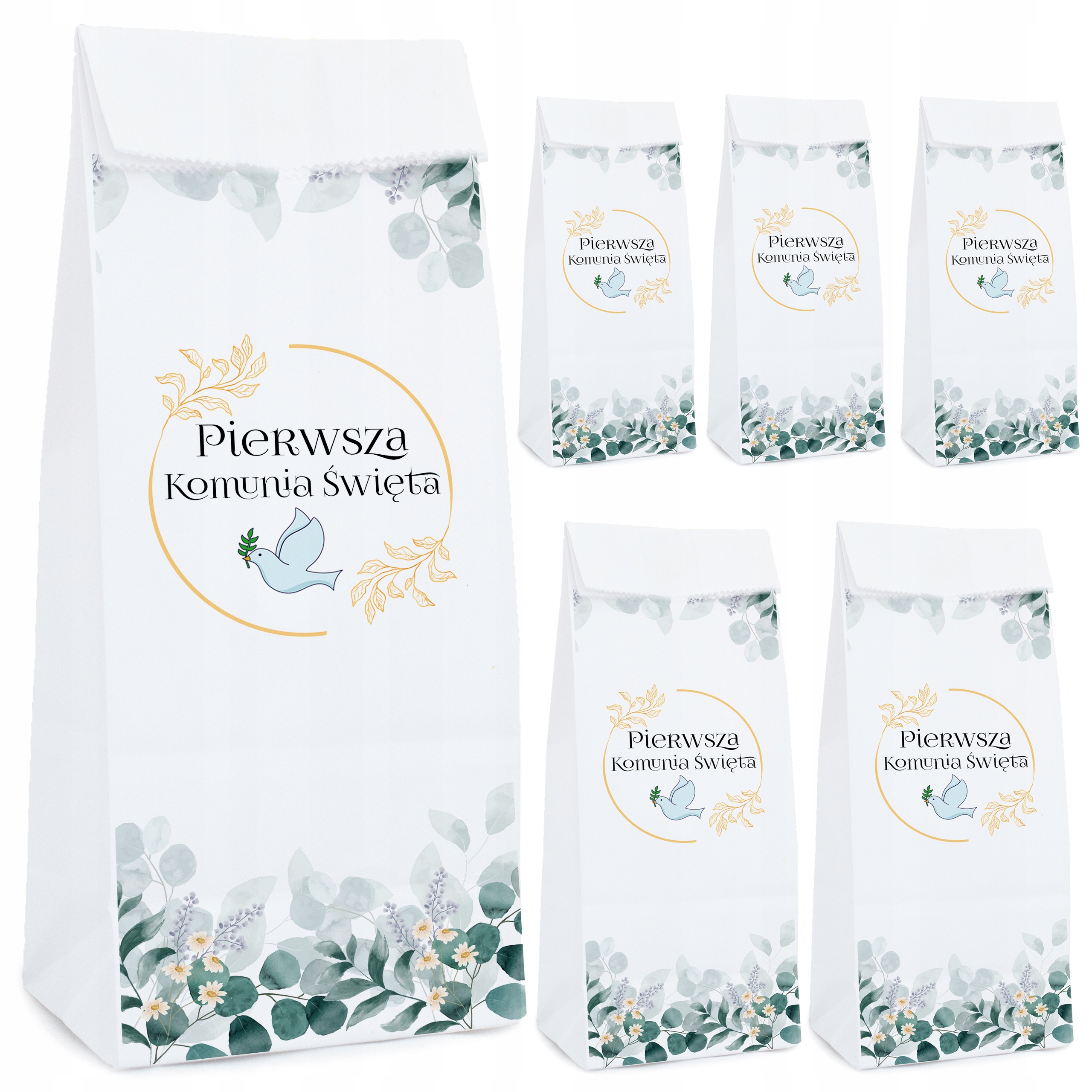 PODZIĘKOWANIE NA KOMUNIĘ ŚWIĘTĄ PRZYJĘCIE CHRZEST Z NADRUKIEM DLA GOŚCI [6]