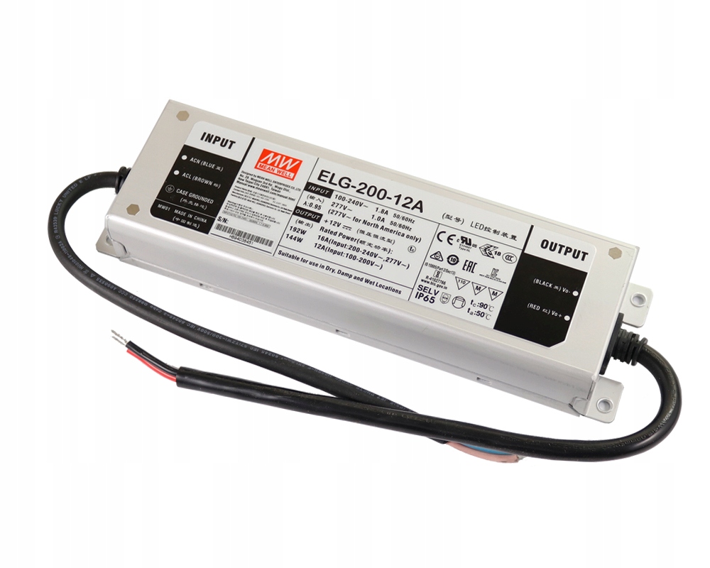 Zasilacz LED Mean Well DALI ELG-200-12DA-3Y 192W 12V DALI