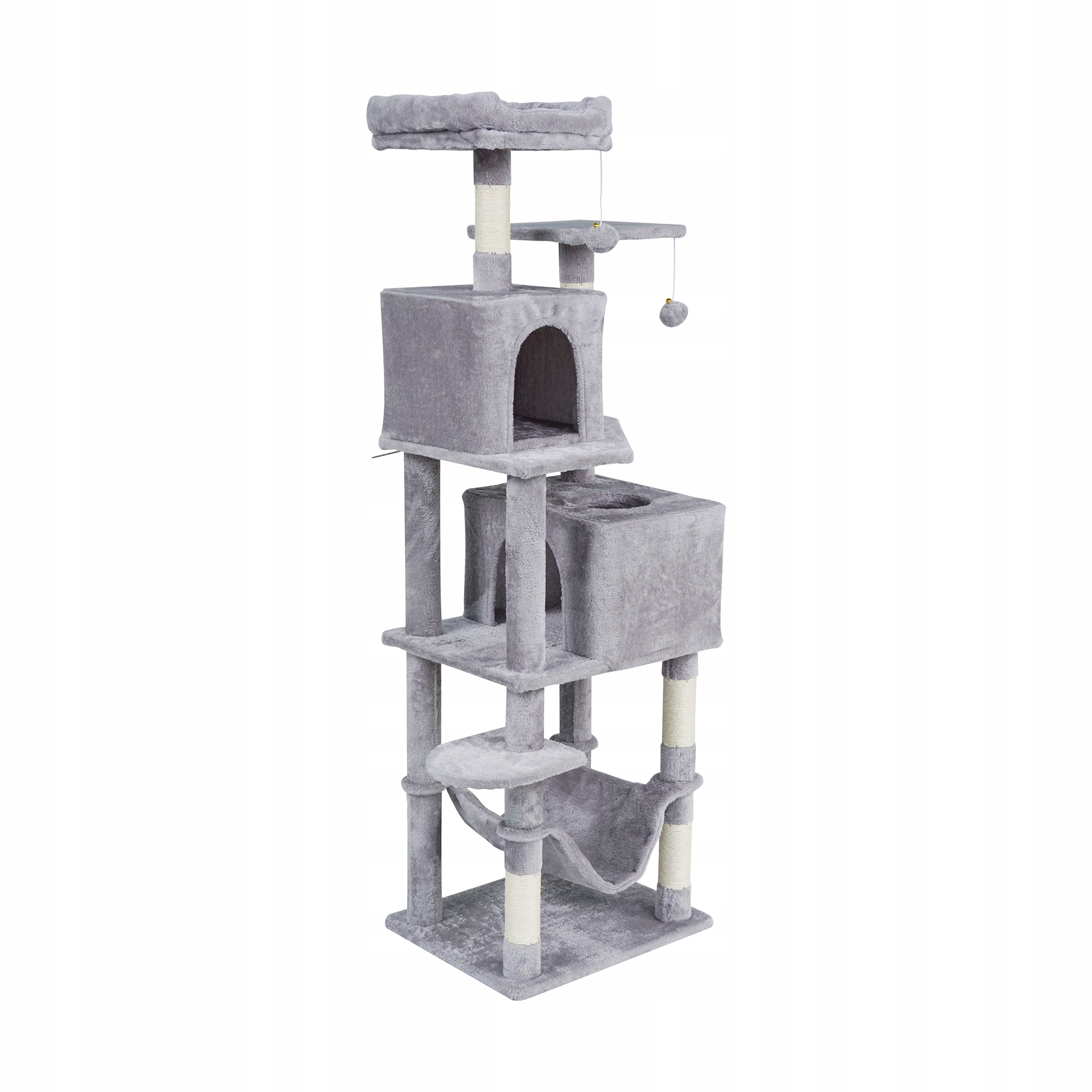 Drapak dla kota legowisko zabawka domek wieża budka wysoka 155 cm Rebel