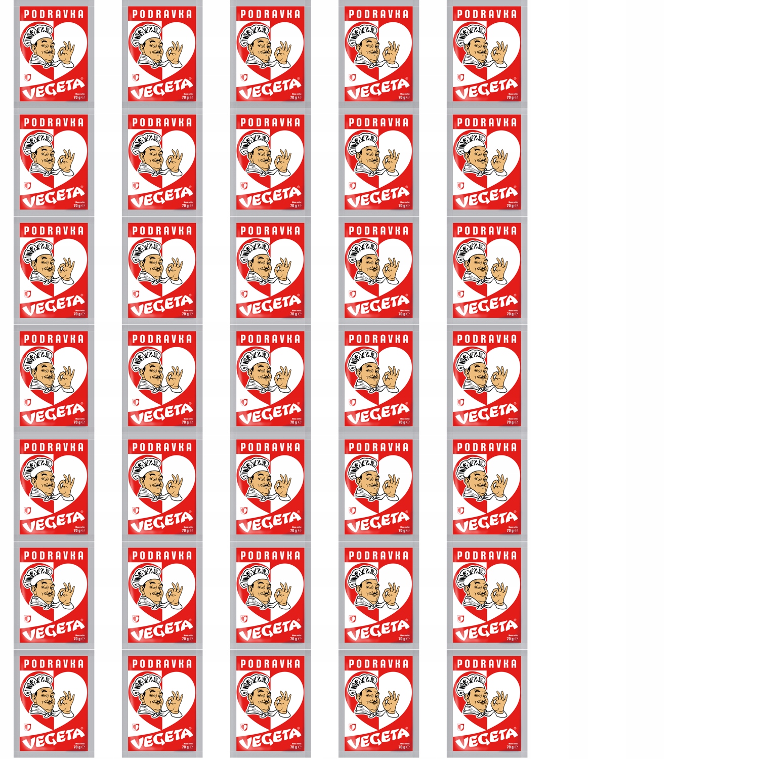 35x 70g Podravka vegeta czerwona Karton