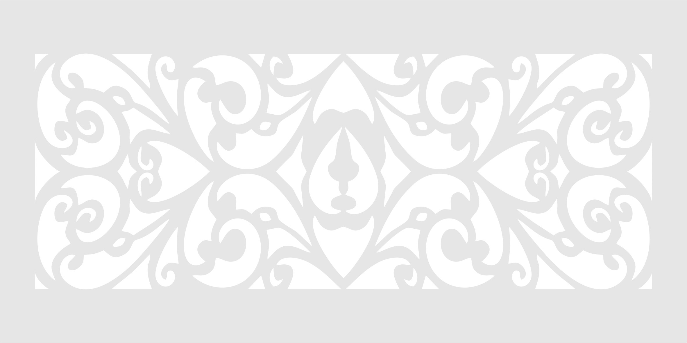 Ažur na záclony vzor Piro50 Tloušťka 1,5 mm kvalita Premium Šedá 150x75 cm