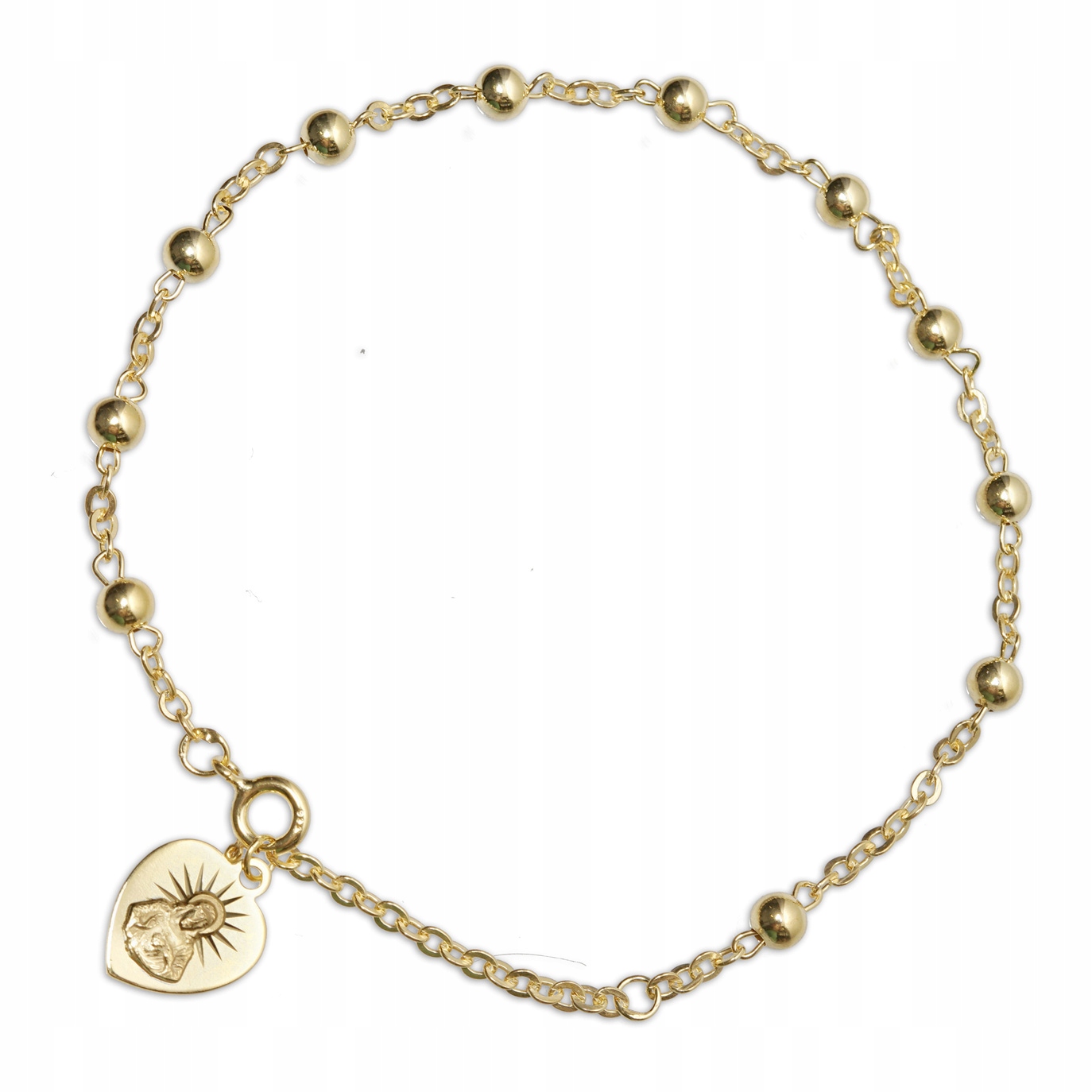 Růženec náramek Stříbro pr. 925 zlacené