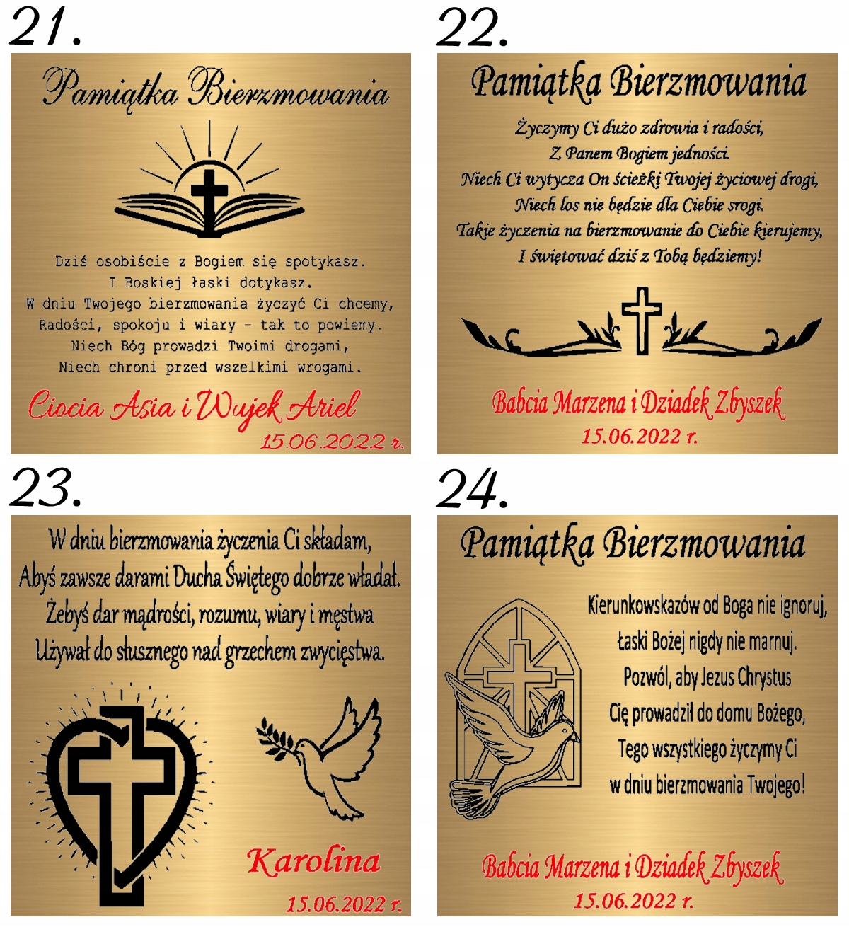 Pamiątka Komunii Świętej MEDALIK KOMUNIJNY Srebrny łańcuszek Stan opakowania oryginalne