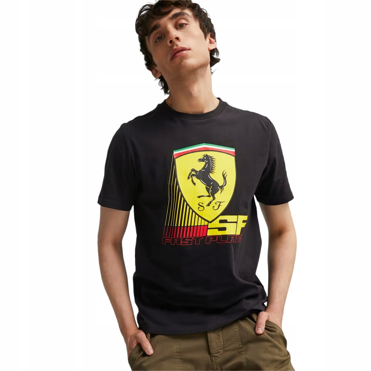 Puma Pánské Tričko Ferrari Race Černá M