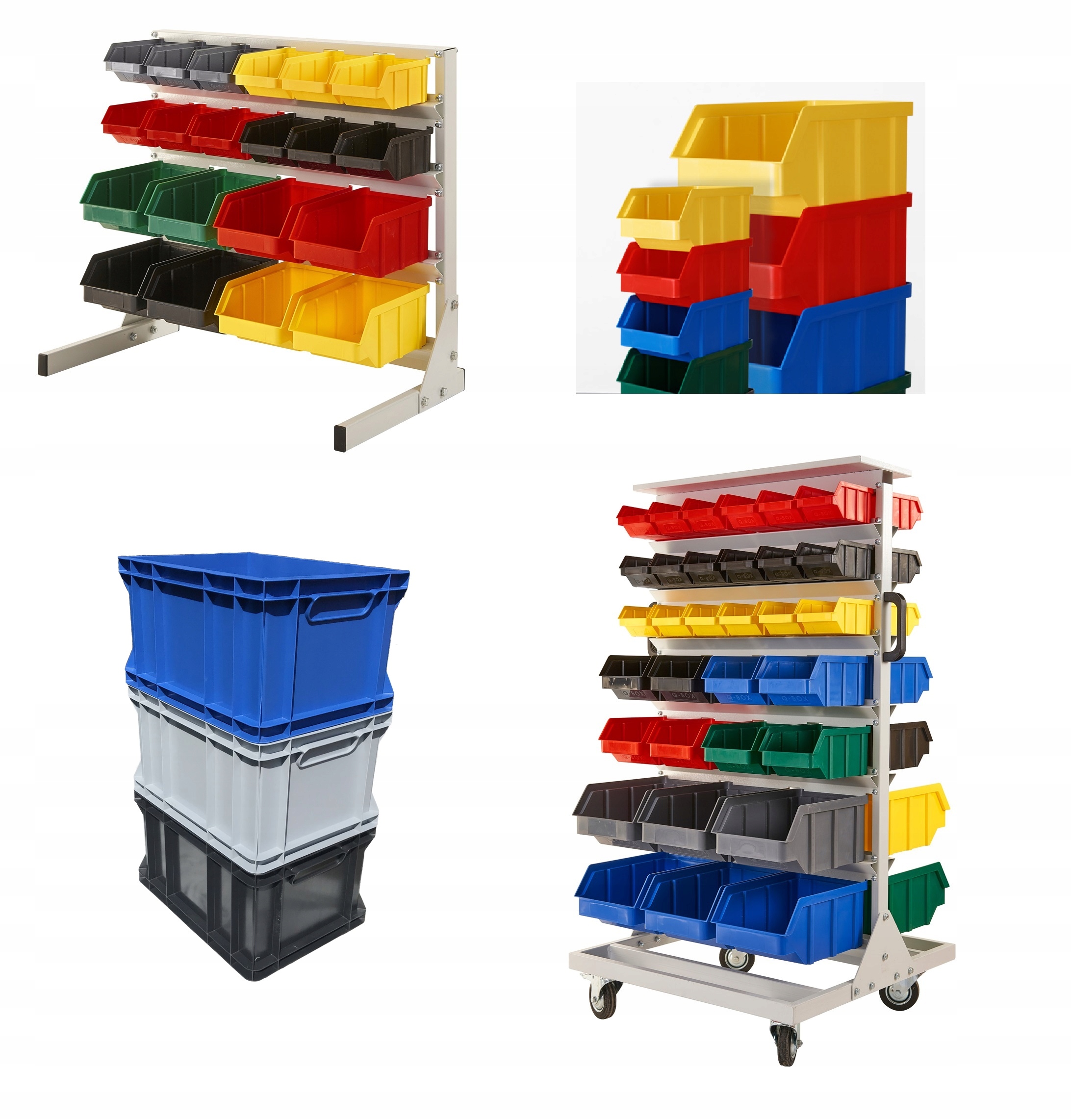 POJEMNIK PLASTIKOWY EURO 60x40x11 NIEBIESKI Kod producenta 604011N