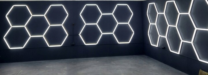 HEXAGON LED OŚWIETLENIE PLASTER MIODU 1220x3055 Marka inna
