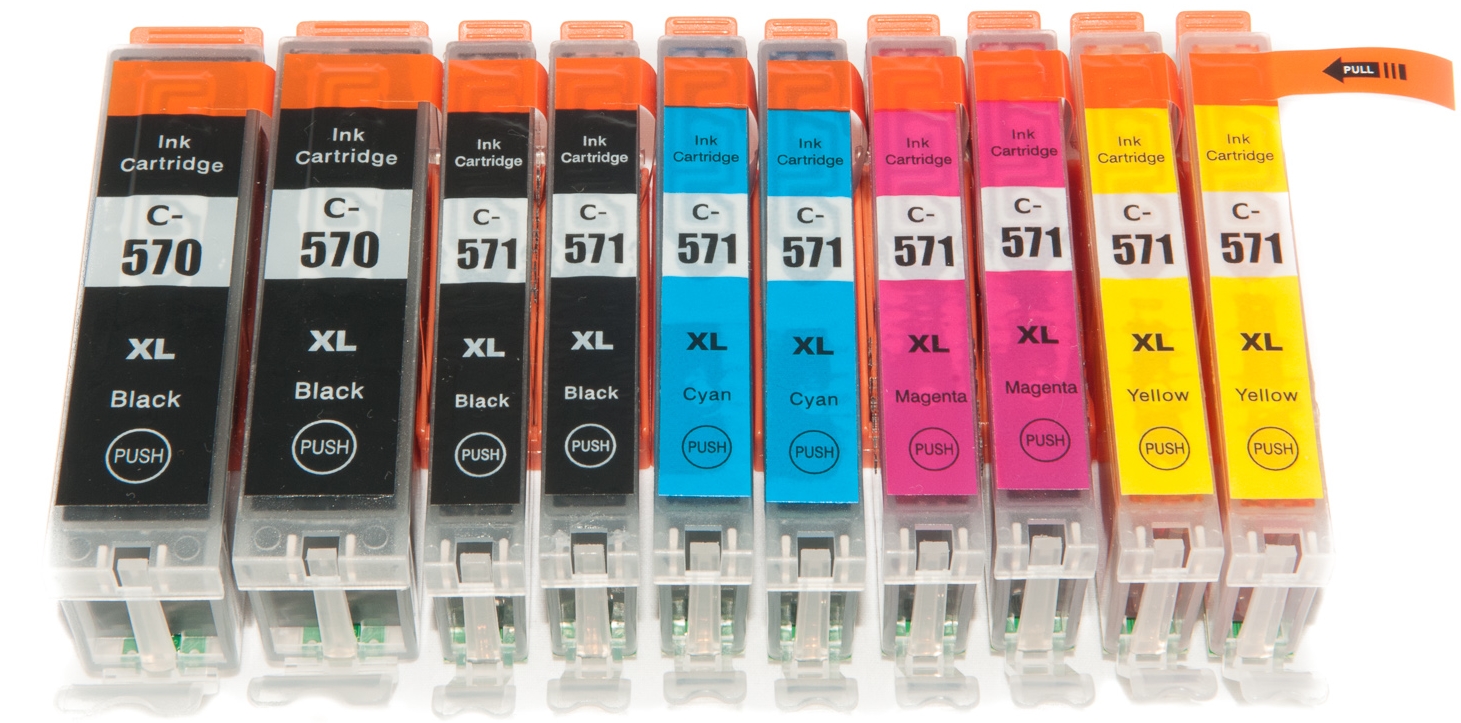 10x TUSZE DO DRUKARKI CANON MG5700 MG5750 MG5751