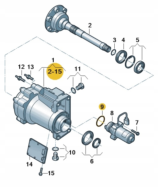 0CQ598305 - КОМПЛЕКТ ПРОКЛАДОК НАСОСА HALDEX VW AUDI SEAT SKODA