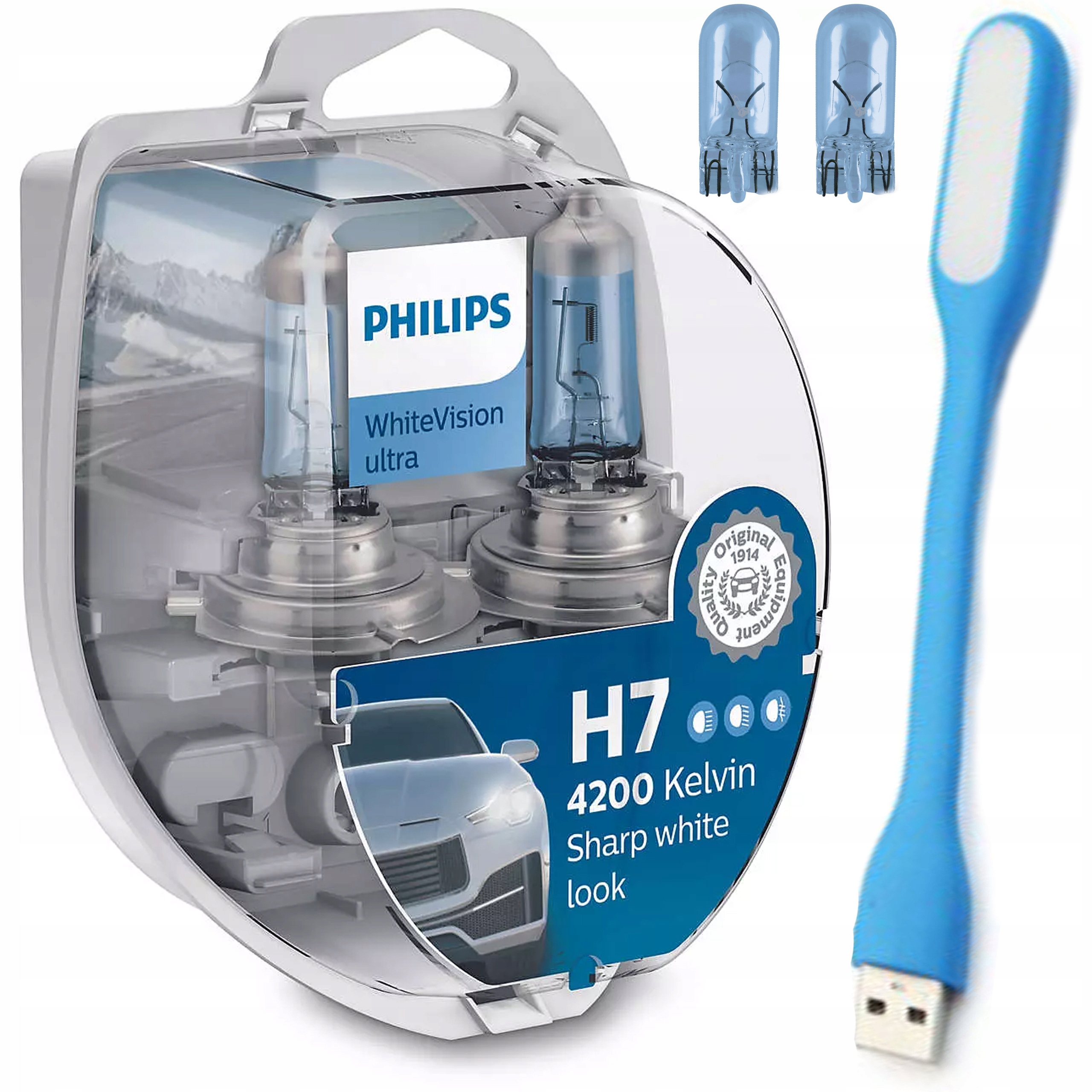 

Philips Żarówka H7 WhiteVision Ultra 4200K W5W