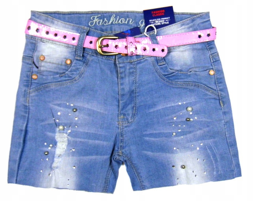 

szorty jeans niebieskie 405 Aurelia 14Y elastyczne