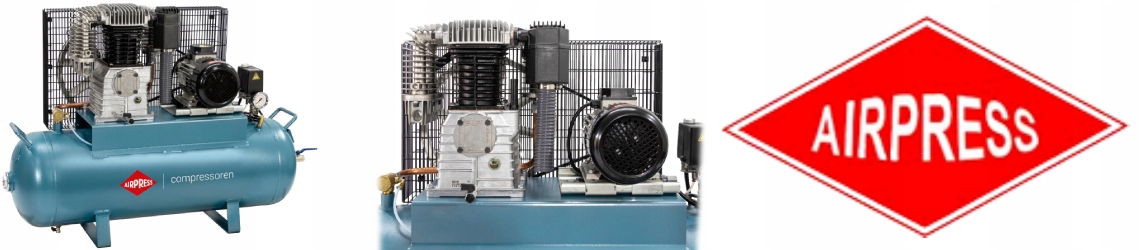 Kompresor dwutłokowy wolnoobrotowy sprężarka tłokowa 450 l/min 14bar Waga urządzenia 100 kg