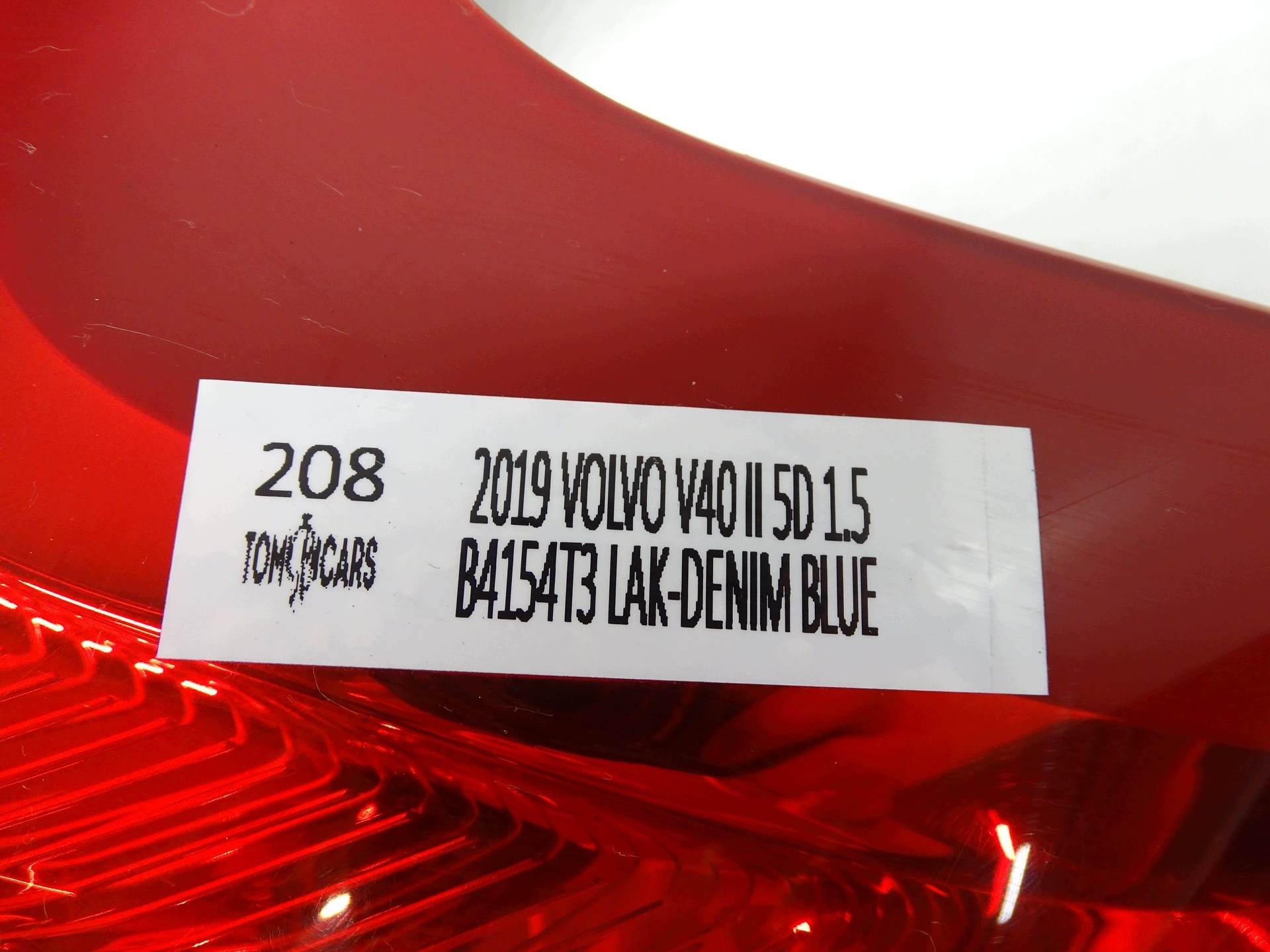 light right right rear part rear VOLVO V40 II 31395845