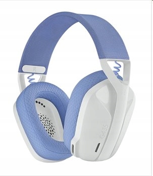 Logitech G435 Lightspeed bezdrôtové herné slúchadlá biela/fialová 981…